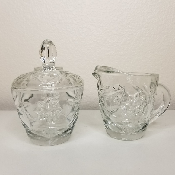 Anchor Hocking 3Pc‎ Set 1/4lb Butter Keeper, Sugar Bowl, Lid And Creamer - Picture 9 of 11